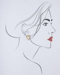 Pretty Pearl & Stone Stud Earring - Chandrani Pearls
