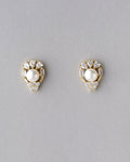 Pretty Pearl & Stone Stud Earring - Chandrani Pearls