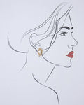 Pretty Pearl & Stone Stud Earring - Chandrani Pearls