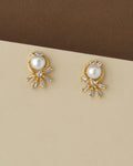 Pretty Pearl & Stone Stud Earring - Chandrani Pearls