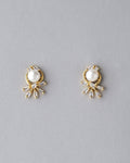Pretty Pearl & Stone Stud Earring - Chandrani Pearls