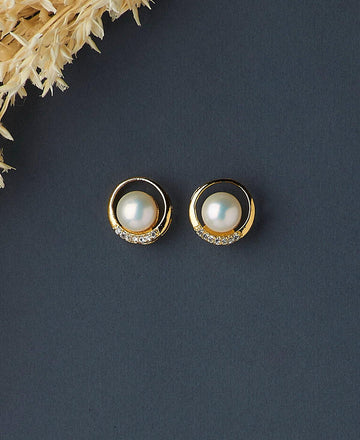 Pretty Pearl Stud Earring - Chandrani Pearls