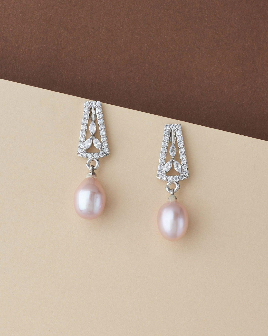 Pretty Pink Pearl Hang Earring - Chandrani Pearls