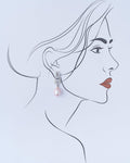 Pretty Pink Pearl Hang Earring - Chandrani Pearls