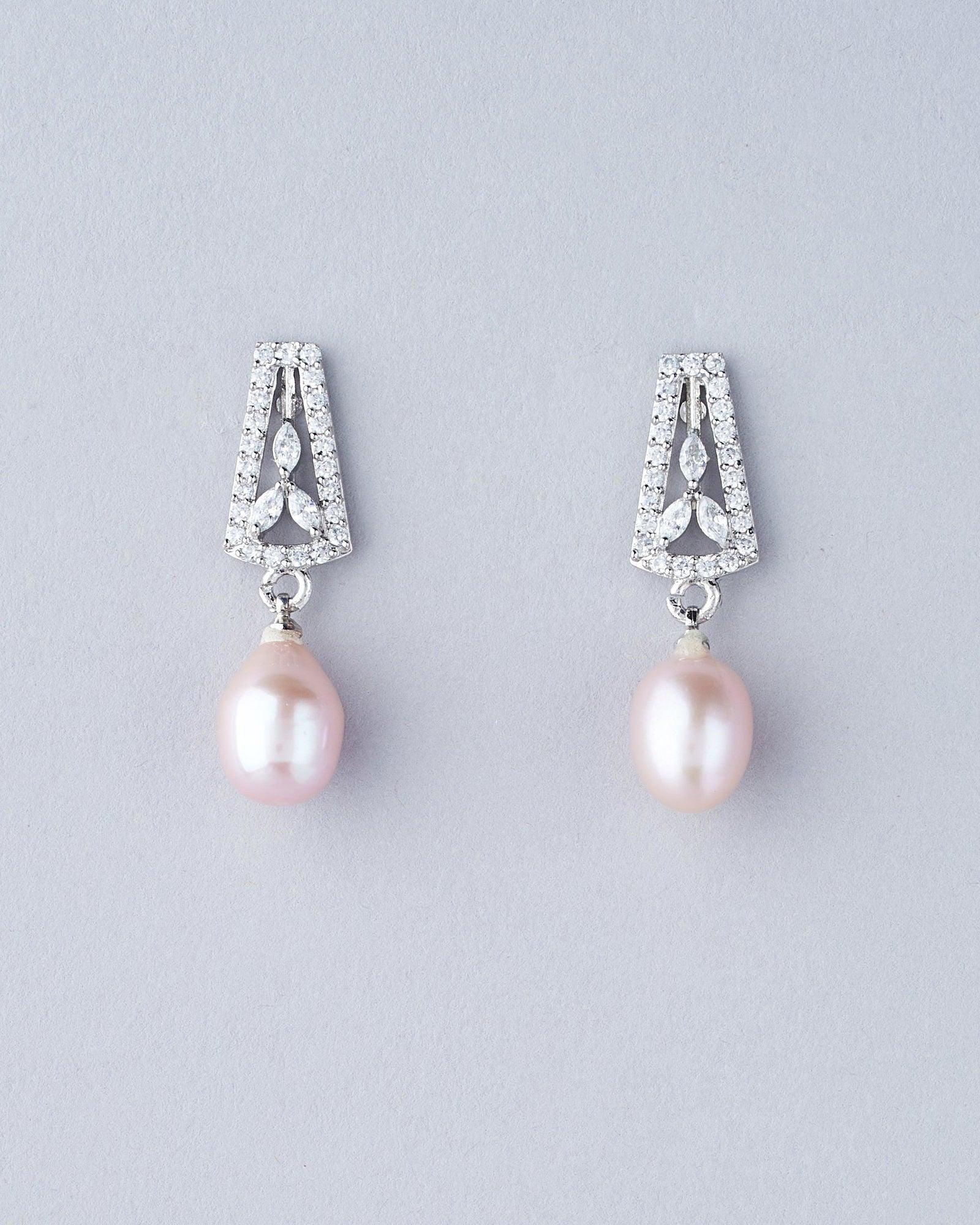Pretty Pink Pearl Hang Earring - Chandrani Pearls
