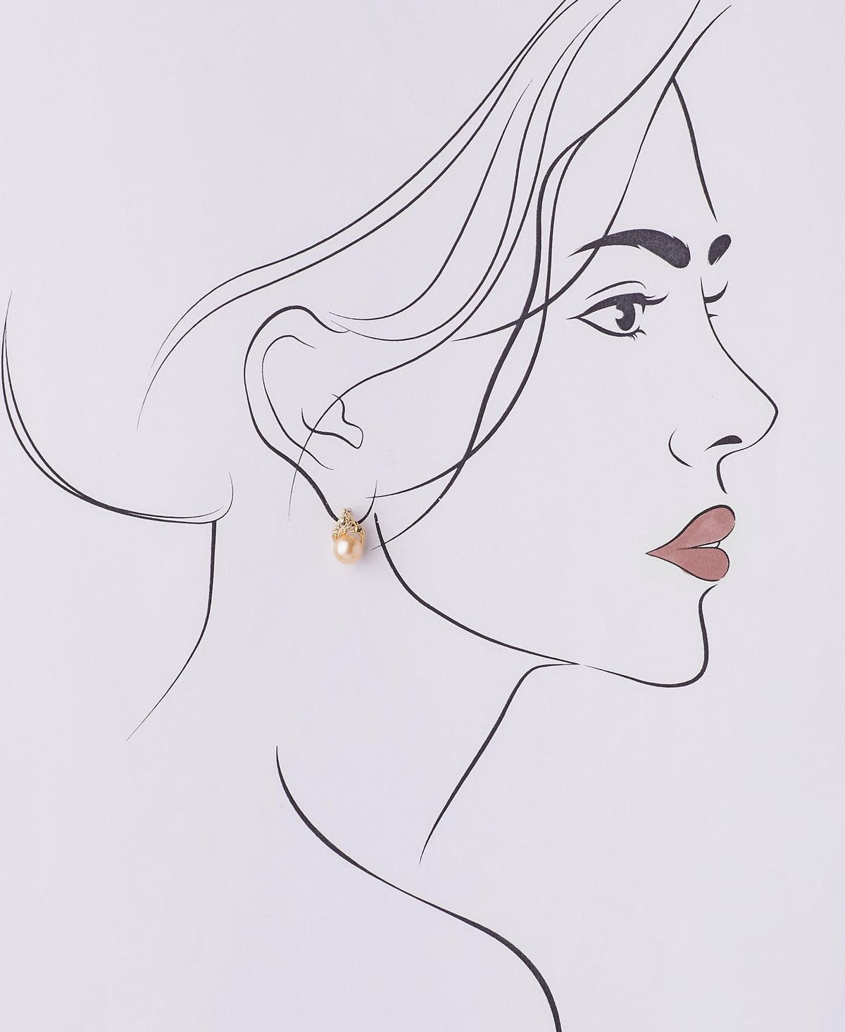 Pretty Pink Pearl Stud Earring - Chandrani Pearls