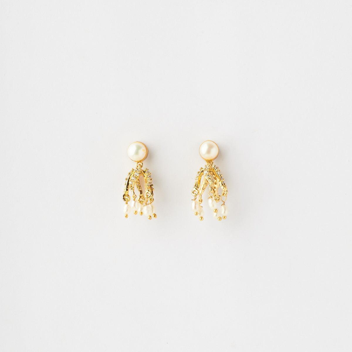 Pretty Real Pearl Earring - Chandrani Pearls