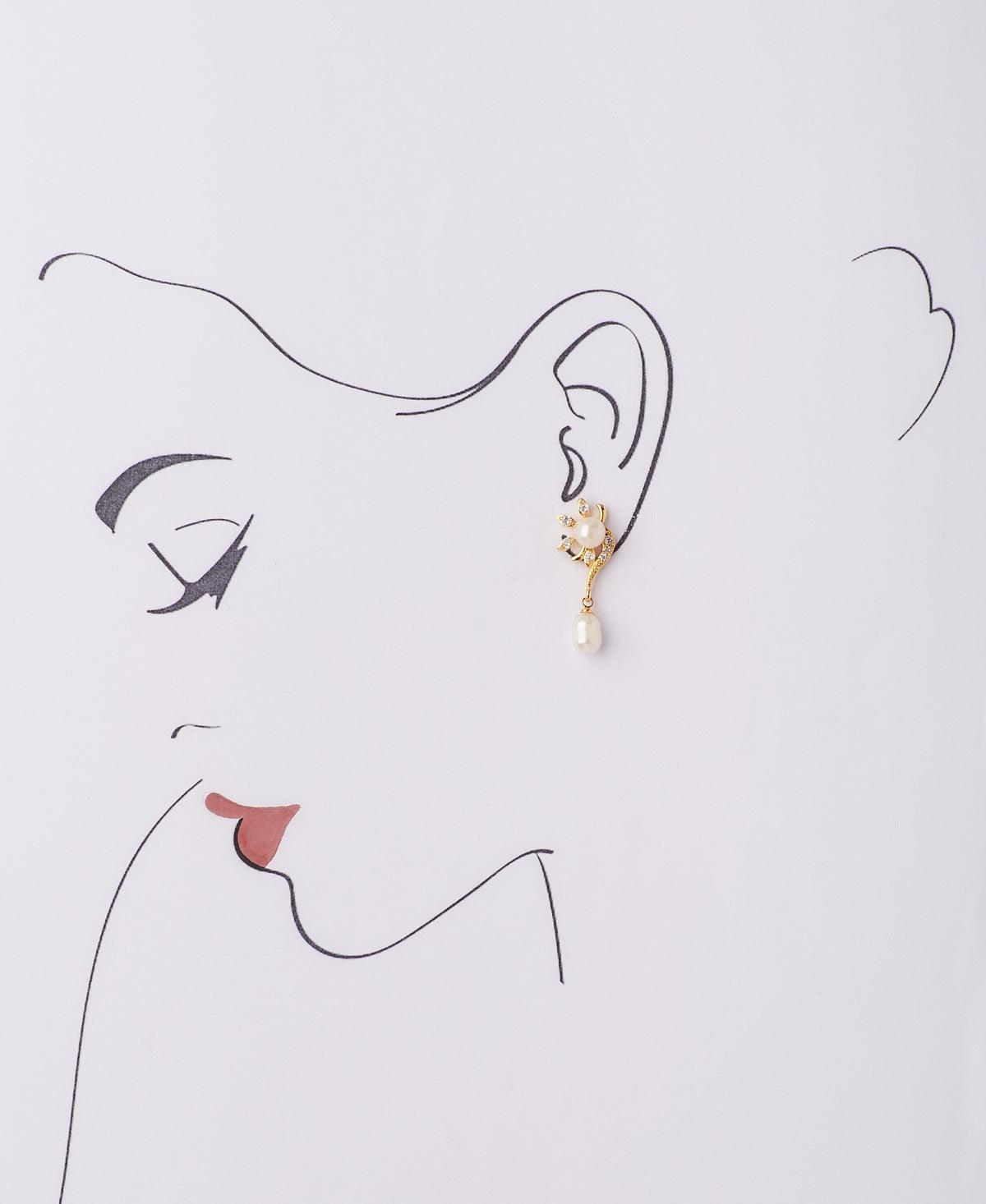 Pretty Real Pearl Hanging Earring - Chandrani Pearls