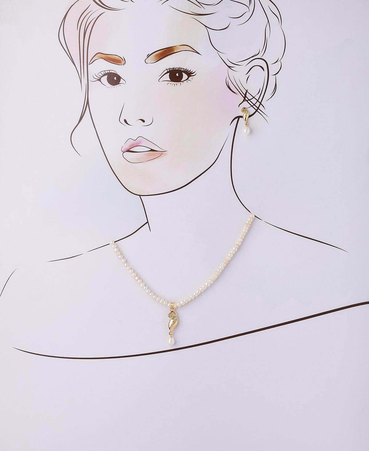 Pretty Real Pearl Necklace Set - Chandrani Pearls