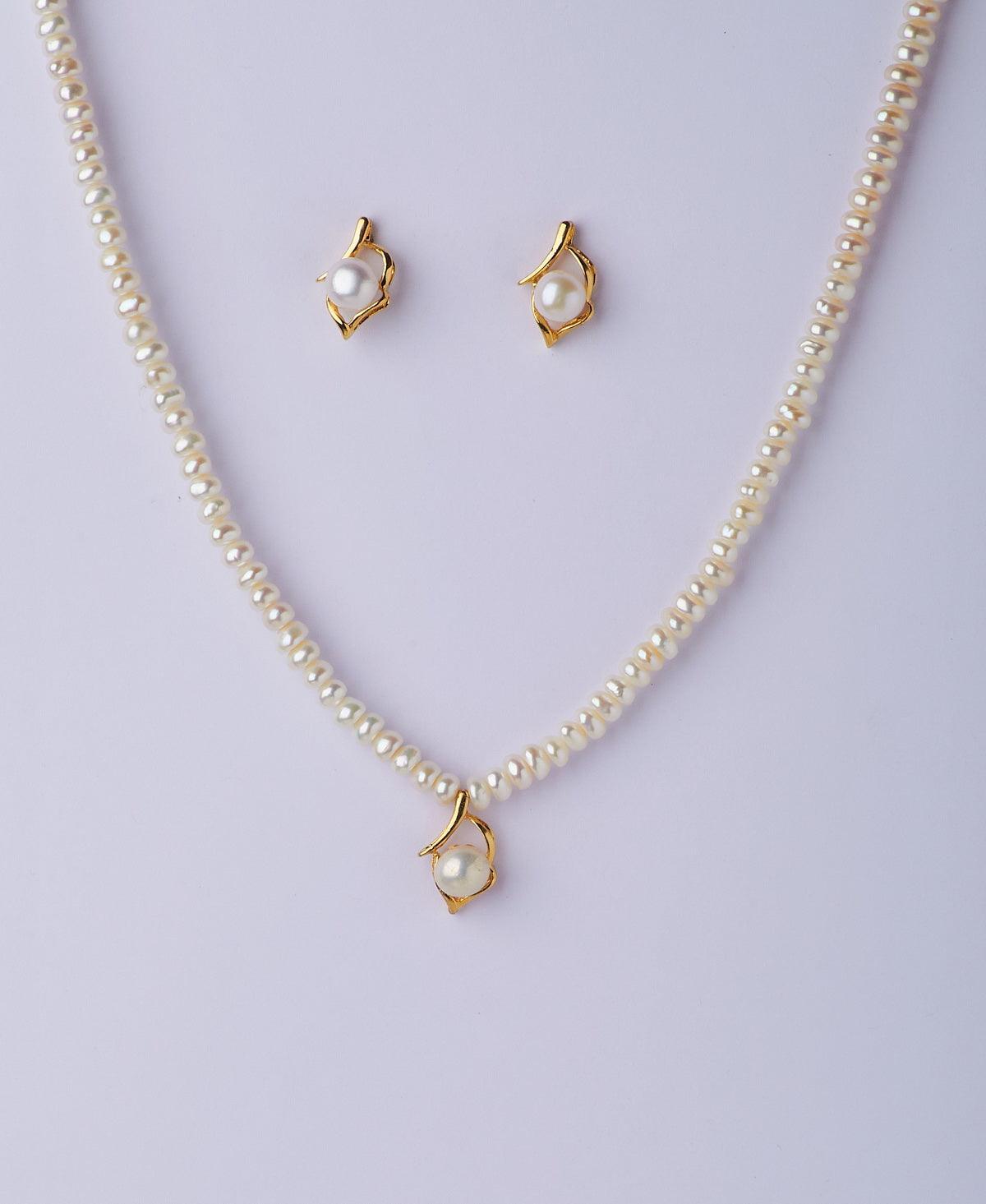 Pretty Real Pearl Necklace Set - Chandrani Pearls