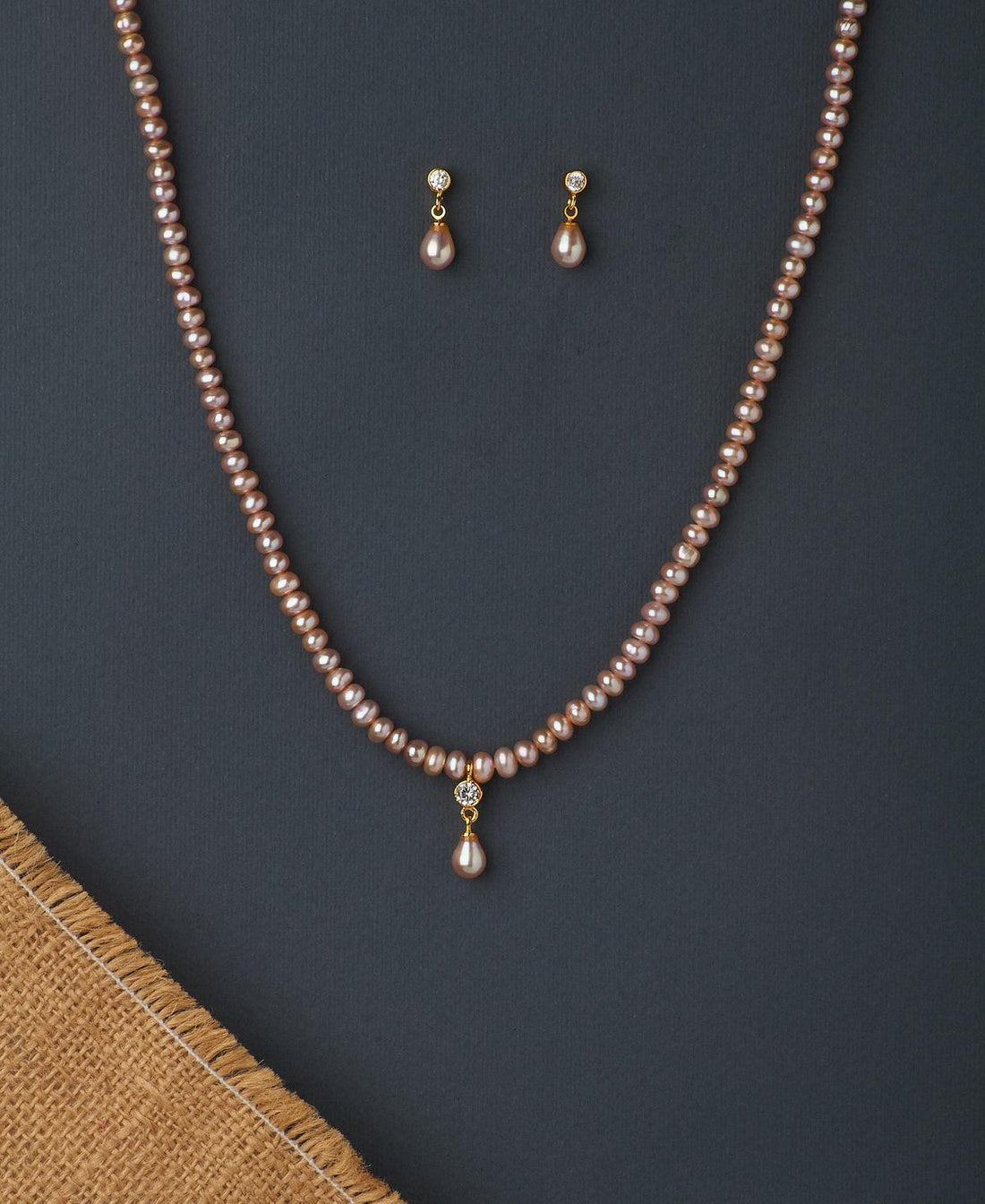 Pretty Real Pearl Necklace Set - Chandrani Pearls