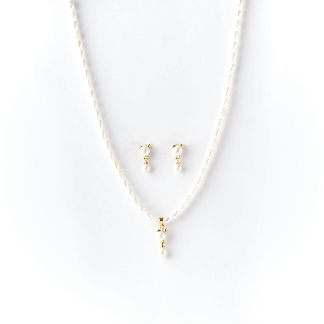 Pretty Real Pearl Necklace Set - Chandrani Pearls