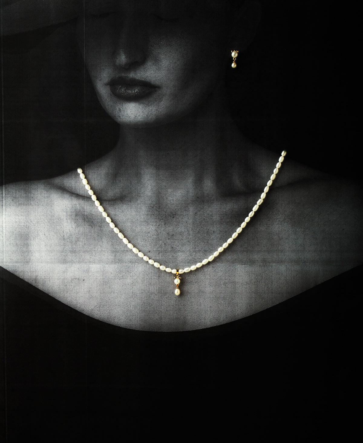 Pretty Real Pearl Necklace Set - Chandrani Pearls