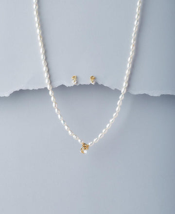Pretty Real Pearl Necklace Set - Chandrani Pearls
