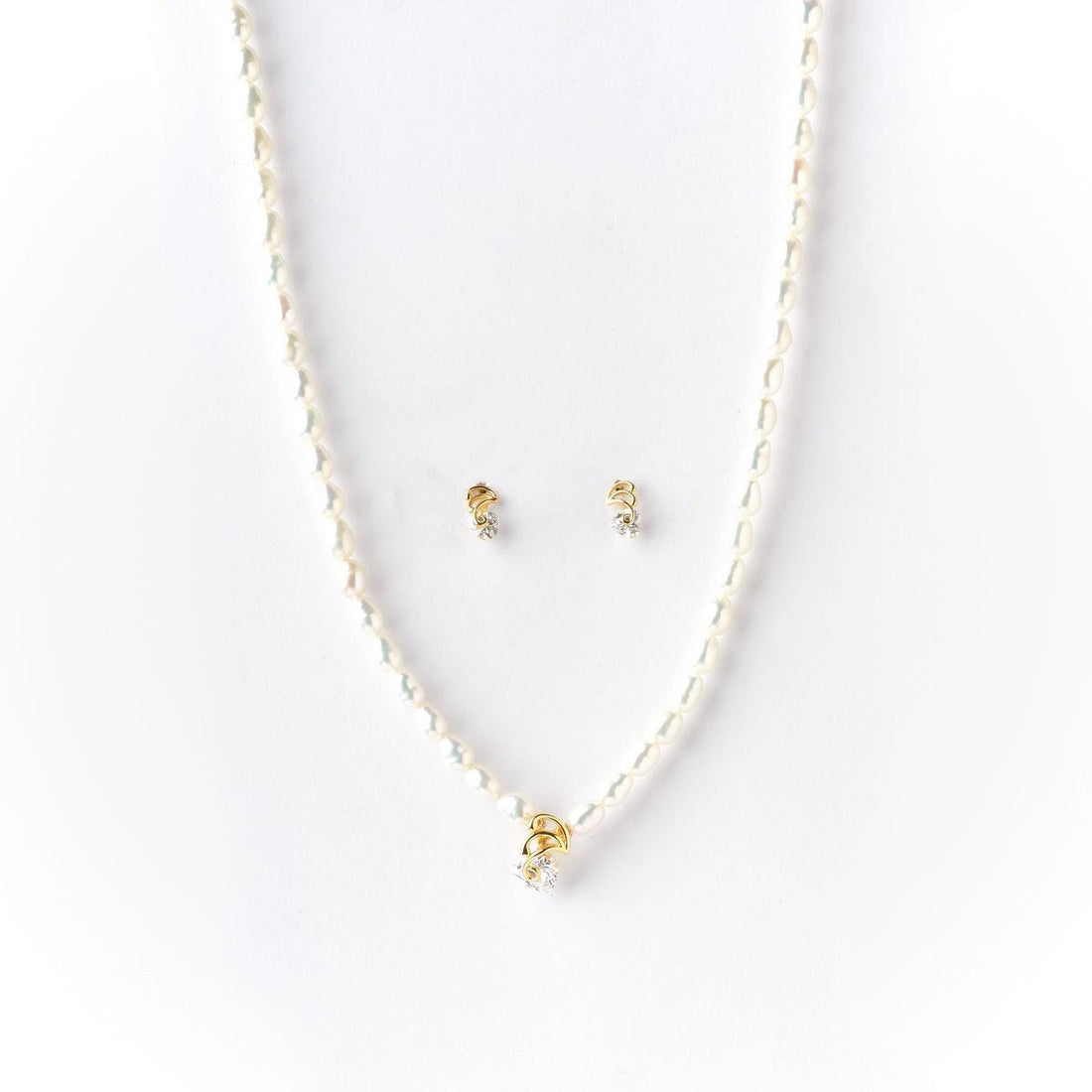 Pretty Real Pearl Necklace Set - Chandrani Pearls