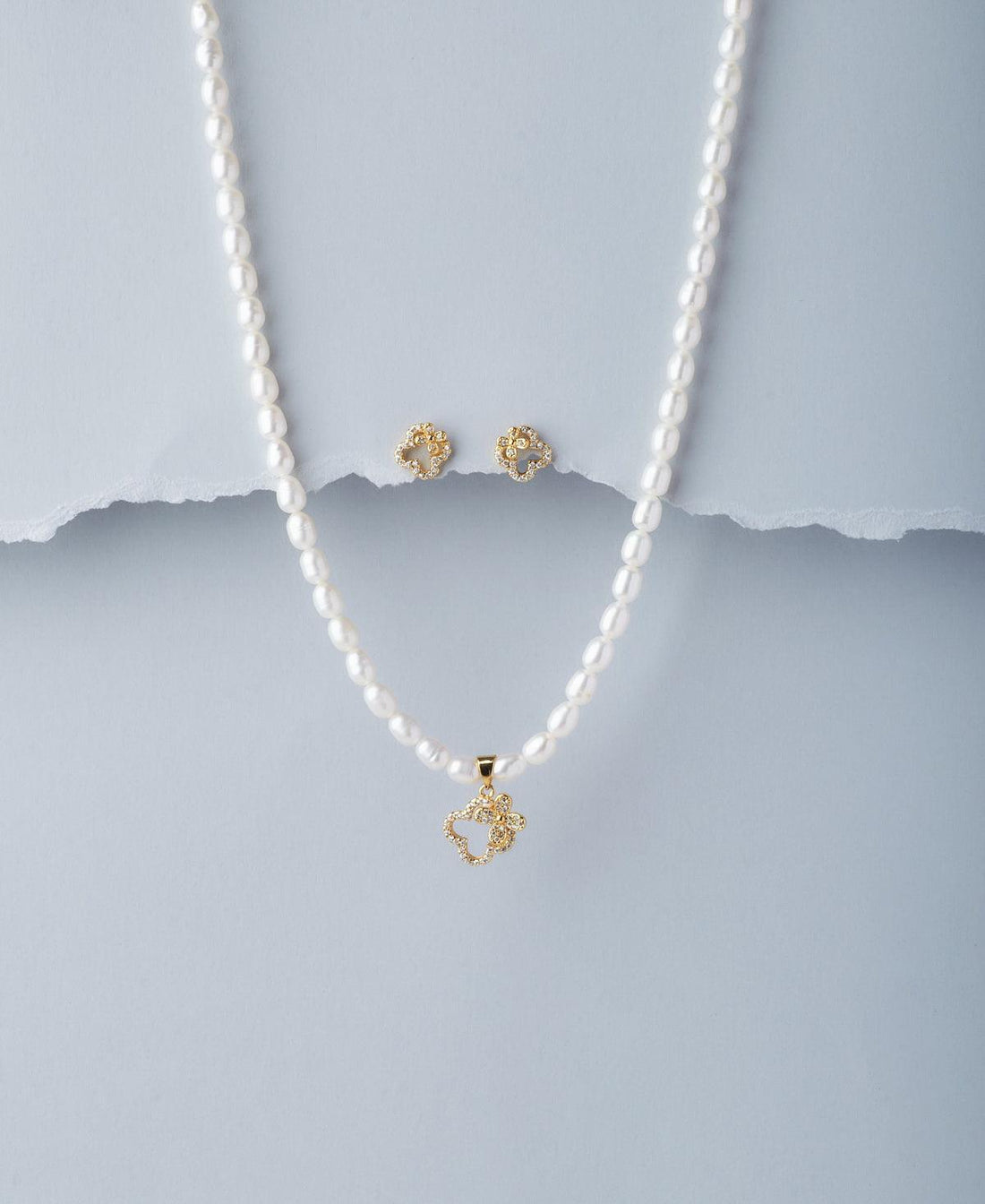 Pretty Real Pearl Necklace Set - Chandrani Pearls