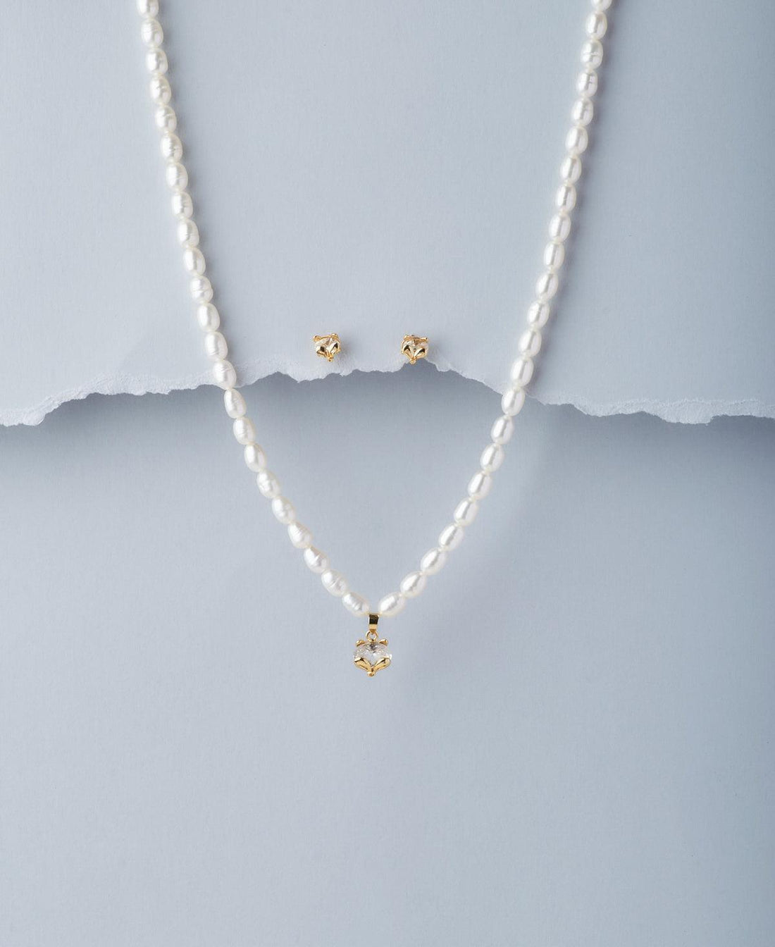 Pretty Real Pearl Necklace Set - Chandrani Pearls