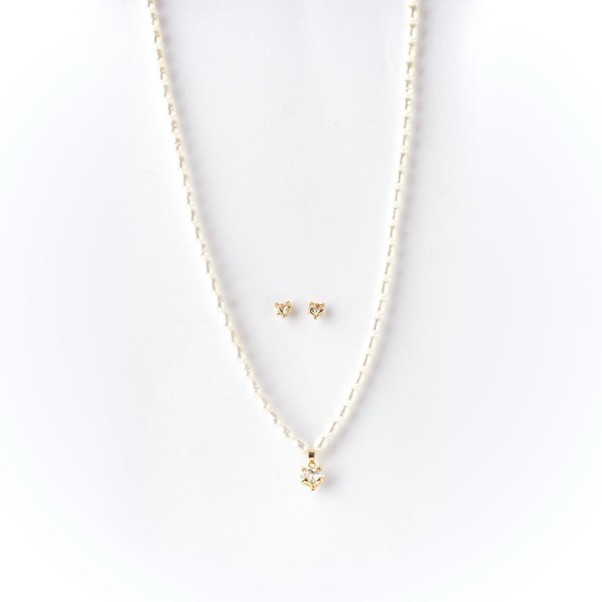 Pretty Real Pearl Necklace Set - Chandrani Pearls