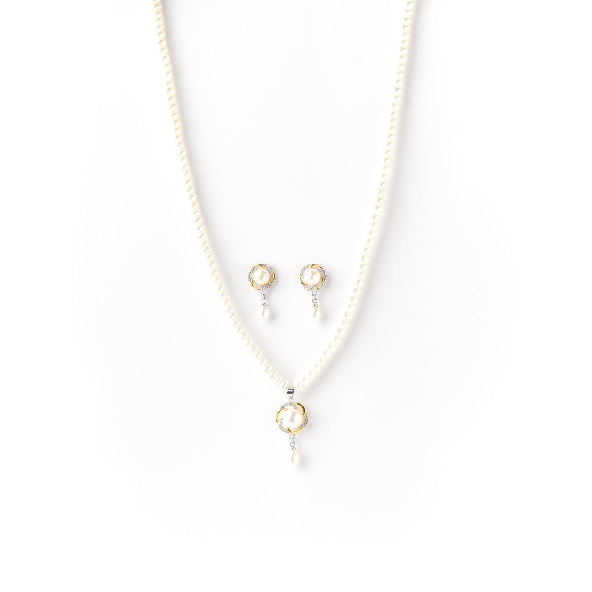 Pretty Real Pearl Necklace Set - Chandrani Pearls