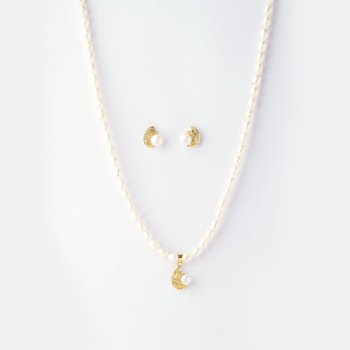 Pretty Real Pearl Necklace Set - Chandrani Pearls