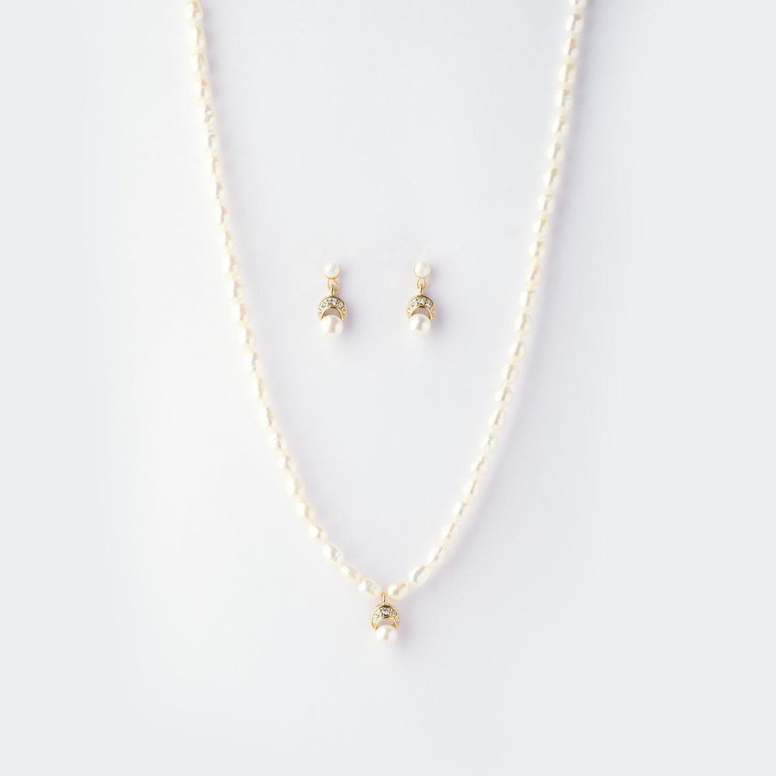 Pretty Real Pearl Necklace Set - Chandrani Pearls