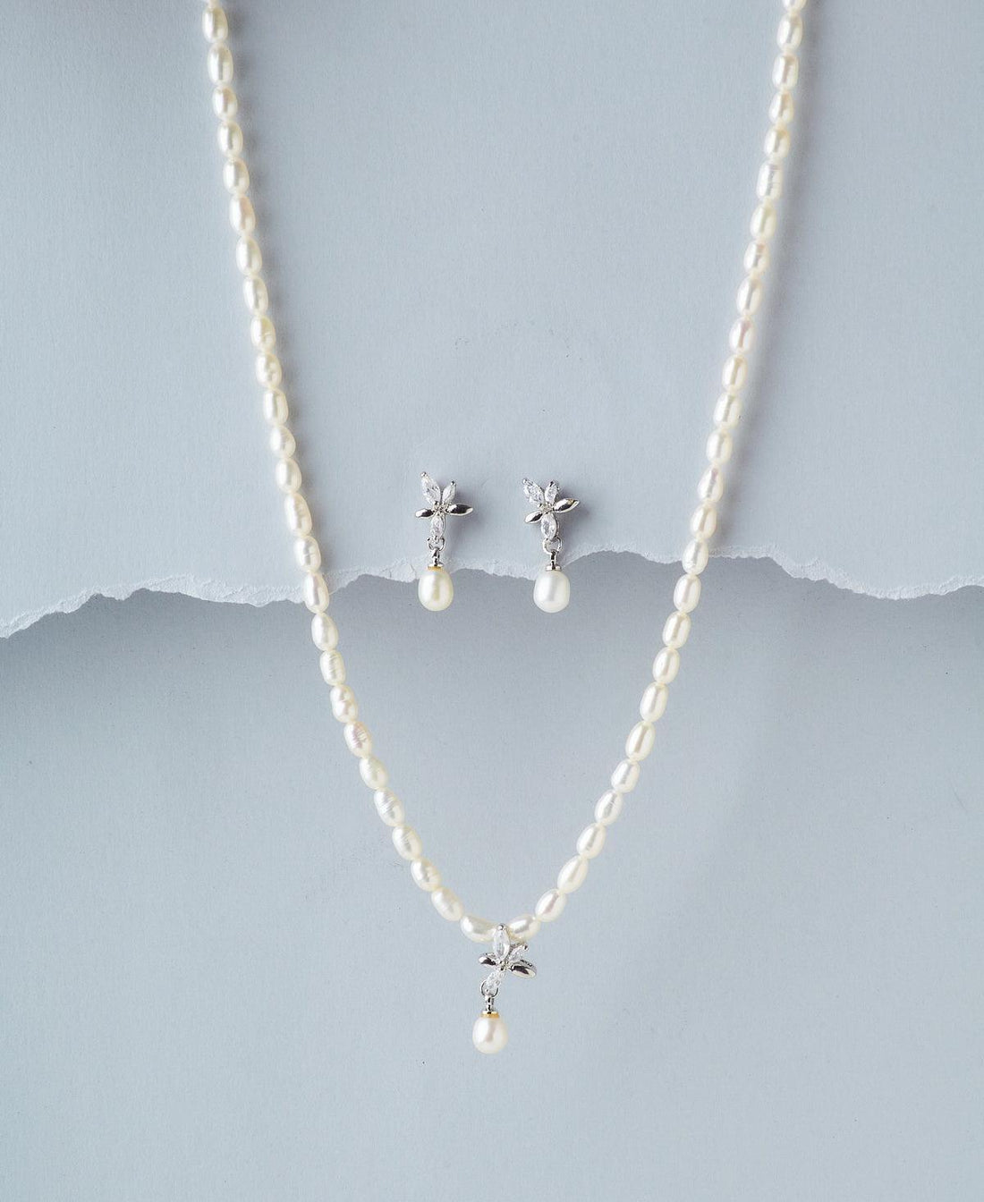 Pretty Real Pearl Necklace Set - Chandrani Pearls
