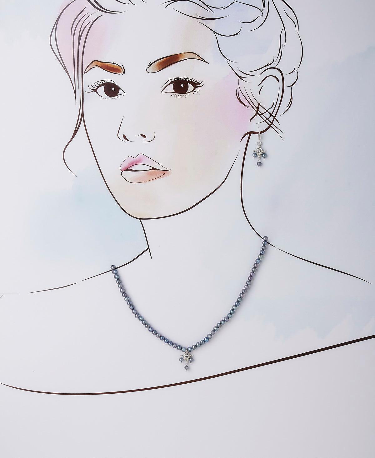 Pretty Real Pearl Necklace Set - Chandrani Pearls