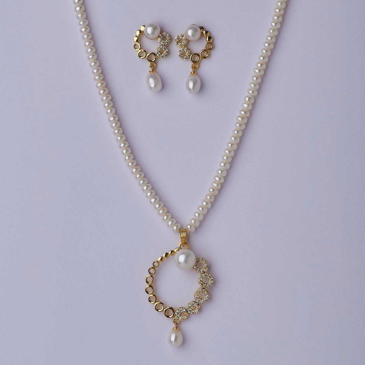Pretty Real Pearl Necklace Set - Chandrani Pearls