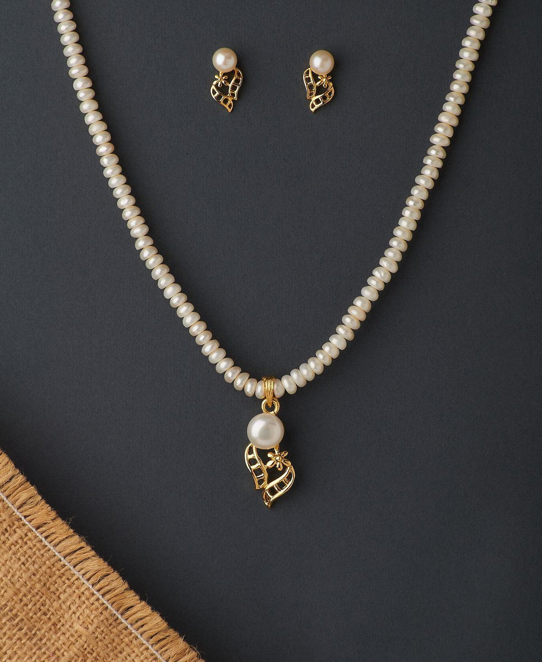 Pretty Real Pearl Necklace Set - Chandrani Pearls