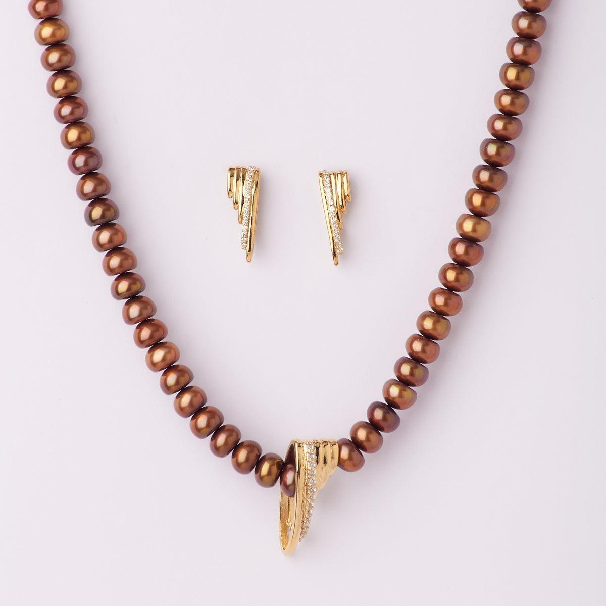 Pretty Real Pearl Necklace Set - Chandrani Pearls