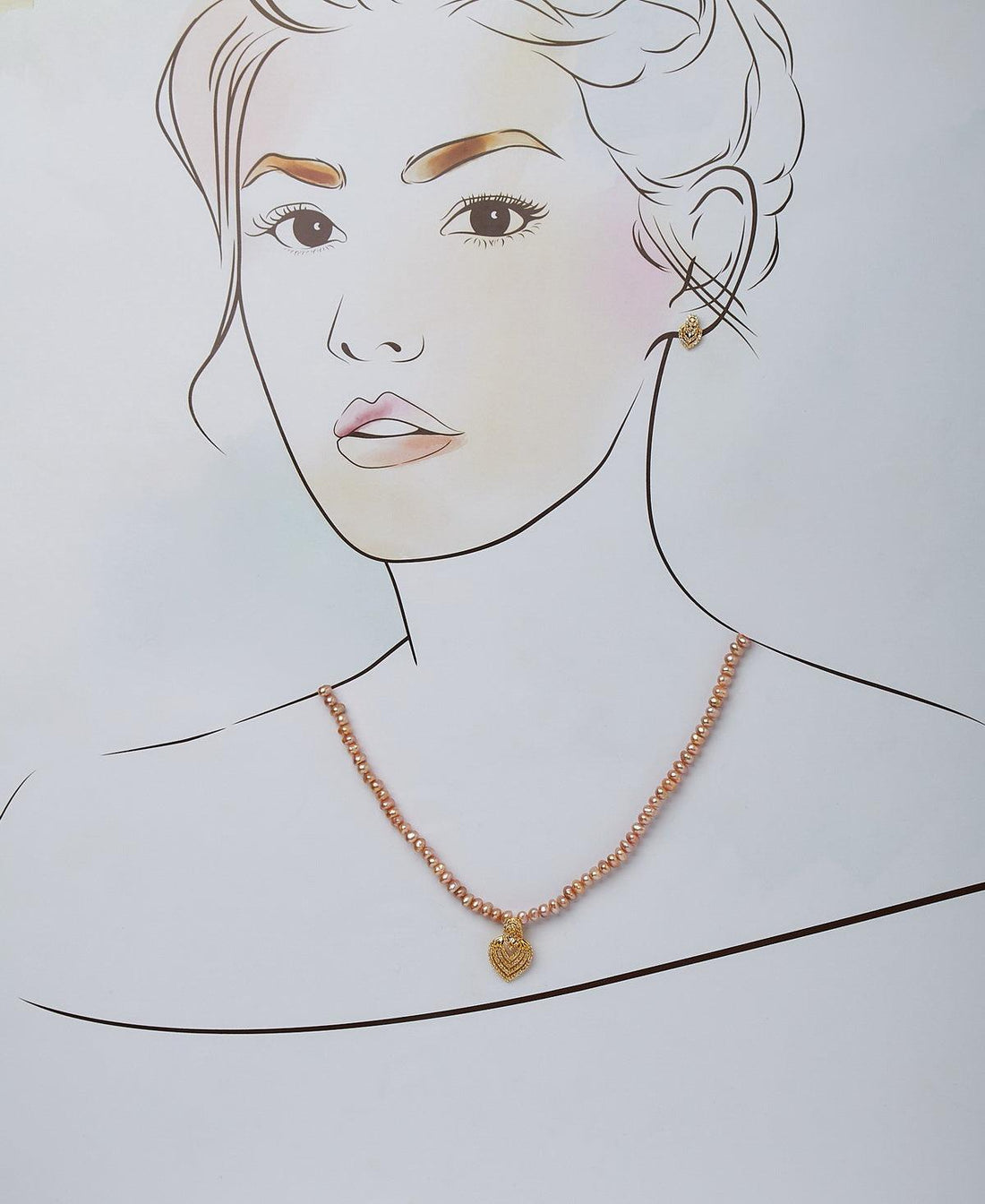 Pretty Real Pearl Necklace Set - Chandrani Pearls