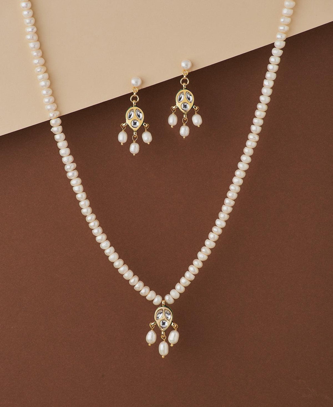 Pretty Real Pearl Necklace Set - Chandrani Pearls