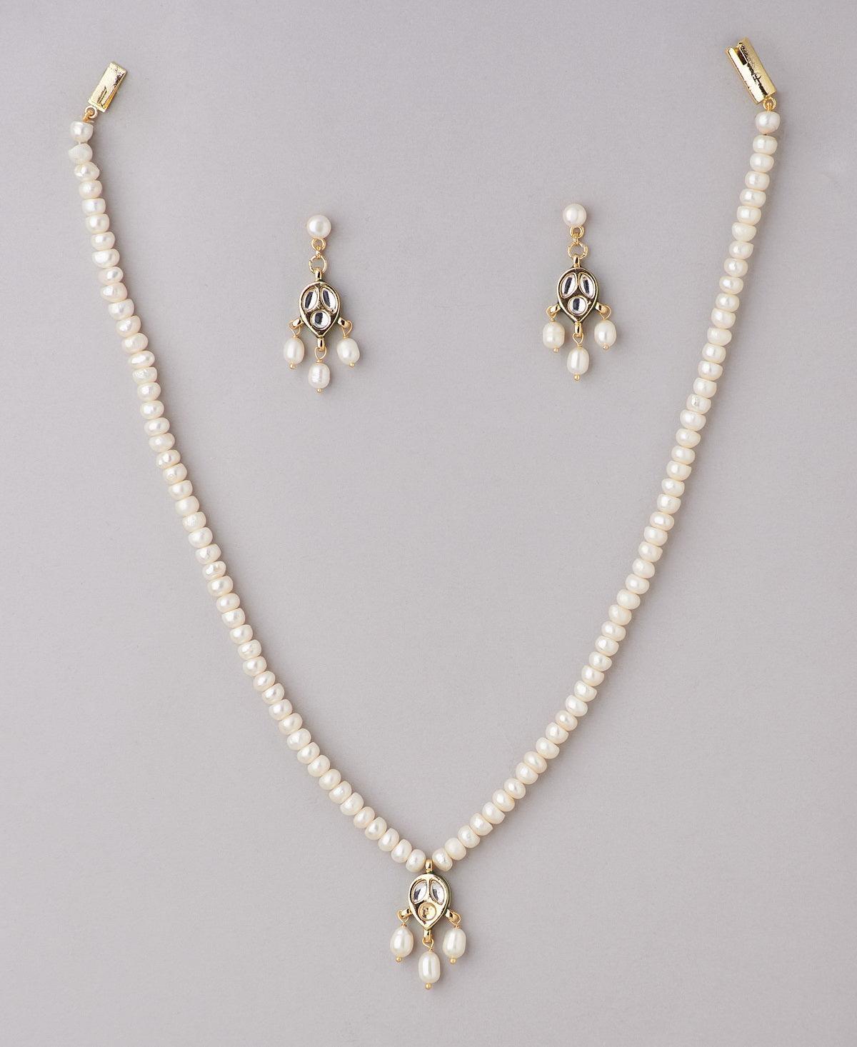 Pretty Real Pearl Necklace Set - Chandrani Pearls
