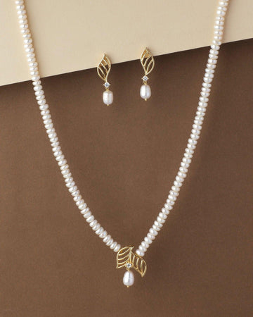 Pretty Real Pearl Necklace Set - Chandrani Pearls