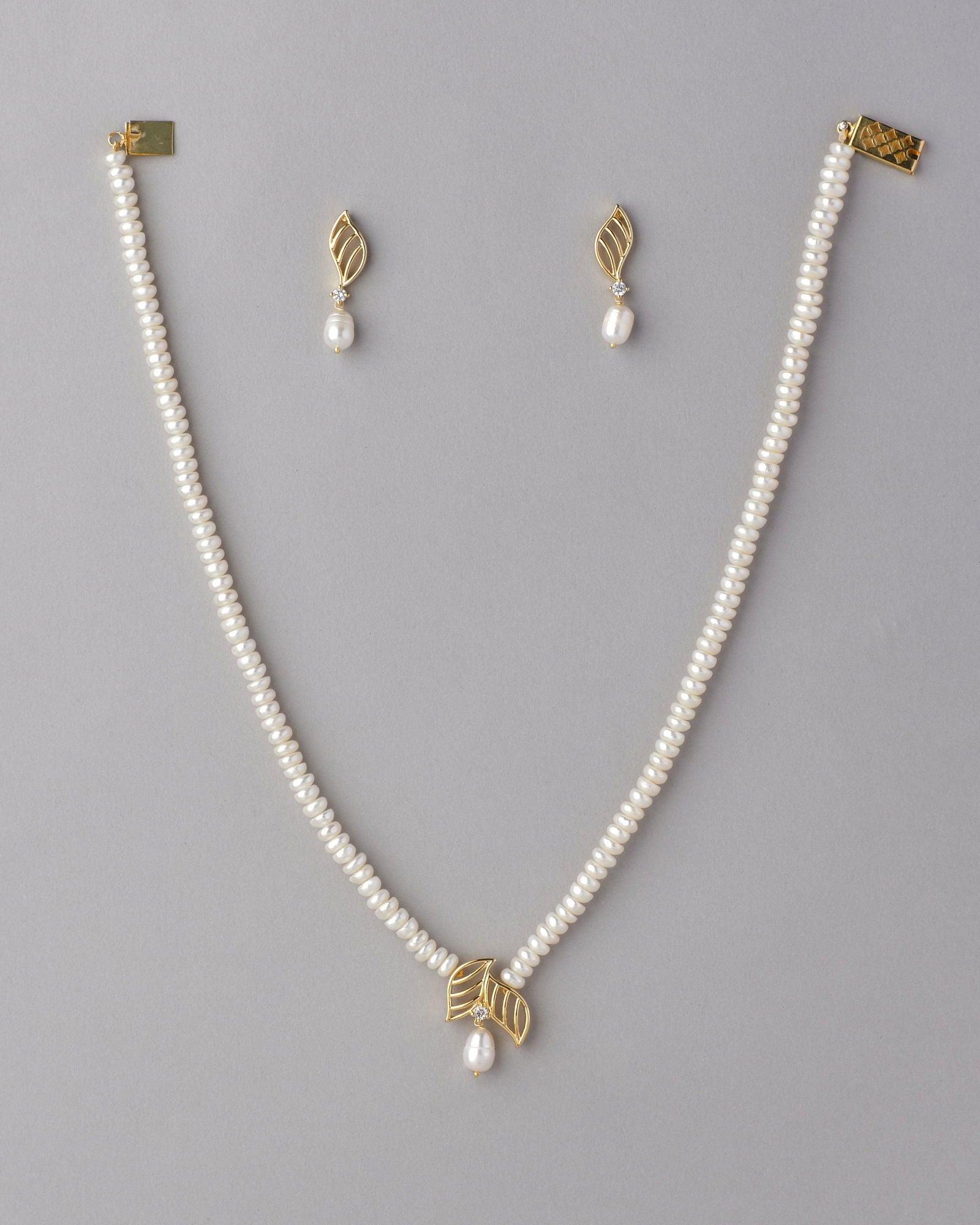 Pretty Real Pearl Necklace Set - Chandrani Pearls