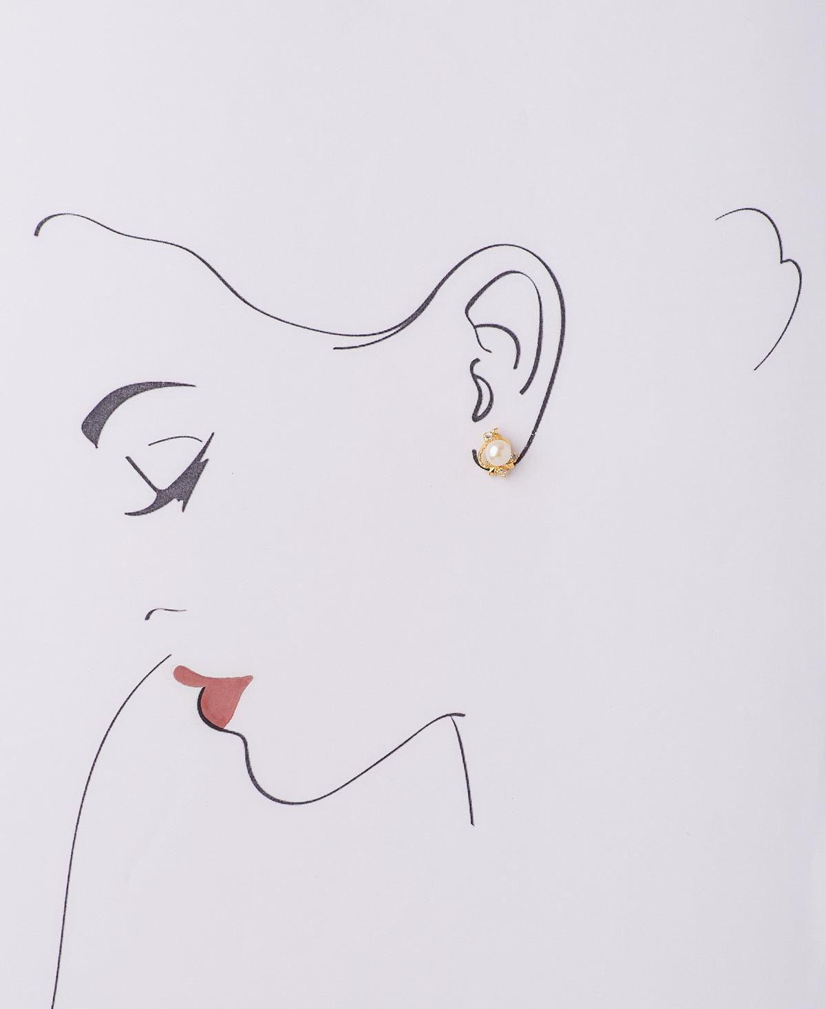 Pretty Real Pearl Stud Earring - Chandrani Pearls