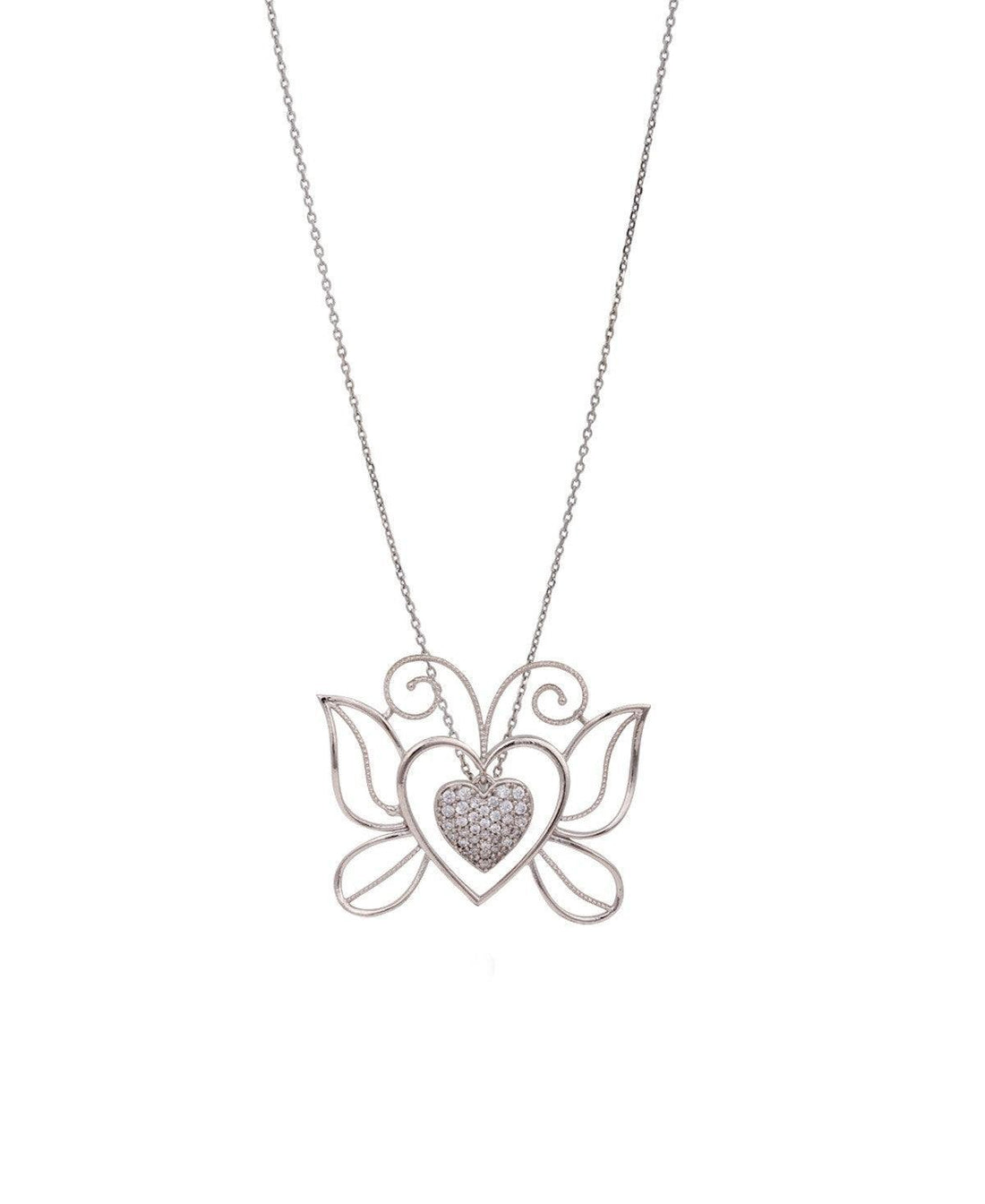 Pretty Silver Pendant - Chandrani Pearls