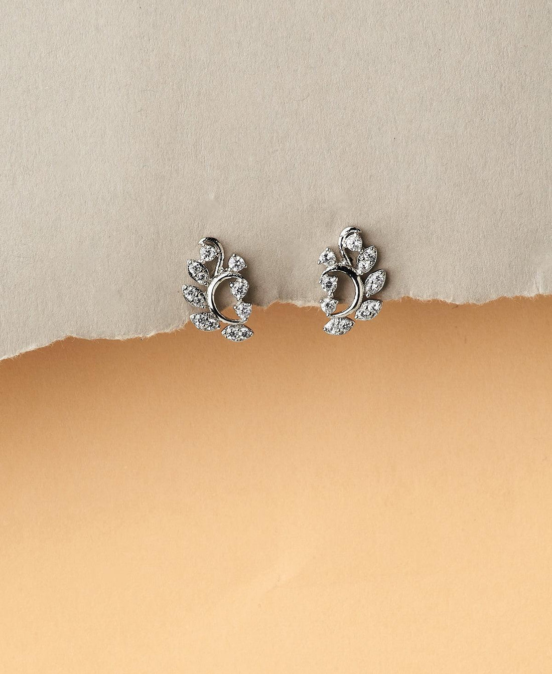 Pretty Silver Stud Earring - Chandrani Pearls
