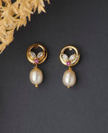 Pretty Stone Studded Pearl Earring - Chandrani Pearls