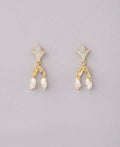 Pretty Stone Studded Pearl Hanging Earring - Chandrani Pearls