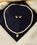 Pretty Stone Studded Pearl Necklace Set - Chandrani Pearls