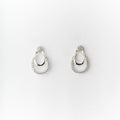 Pretty Stone Studded Silver Earring - Chandrani Pearls