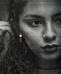 Pretty Stone Studded Silver Earring - Chandrani Pearls