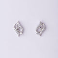 Pretty Stone Studded Silver Earring - Chandrani Pearls