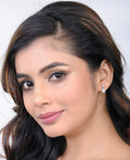 Pretty Stone Studded Silver Earring - Chandrani Pearls