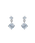 Pretty Stone Studded Silver Earring - Chandrani Pearls