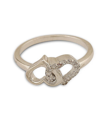 Pretty Stone Studded Silver Ring - Chandrani Pearls