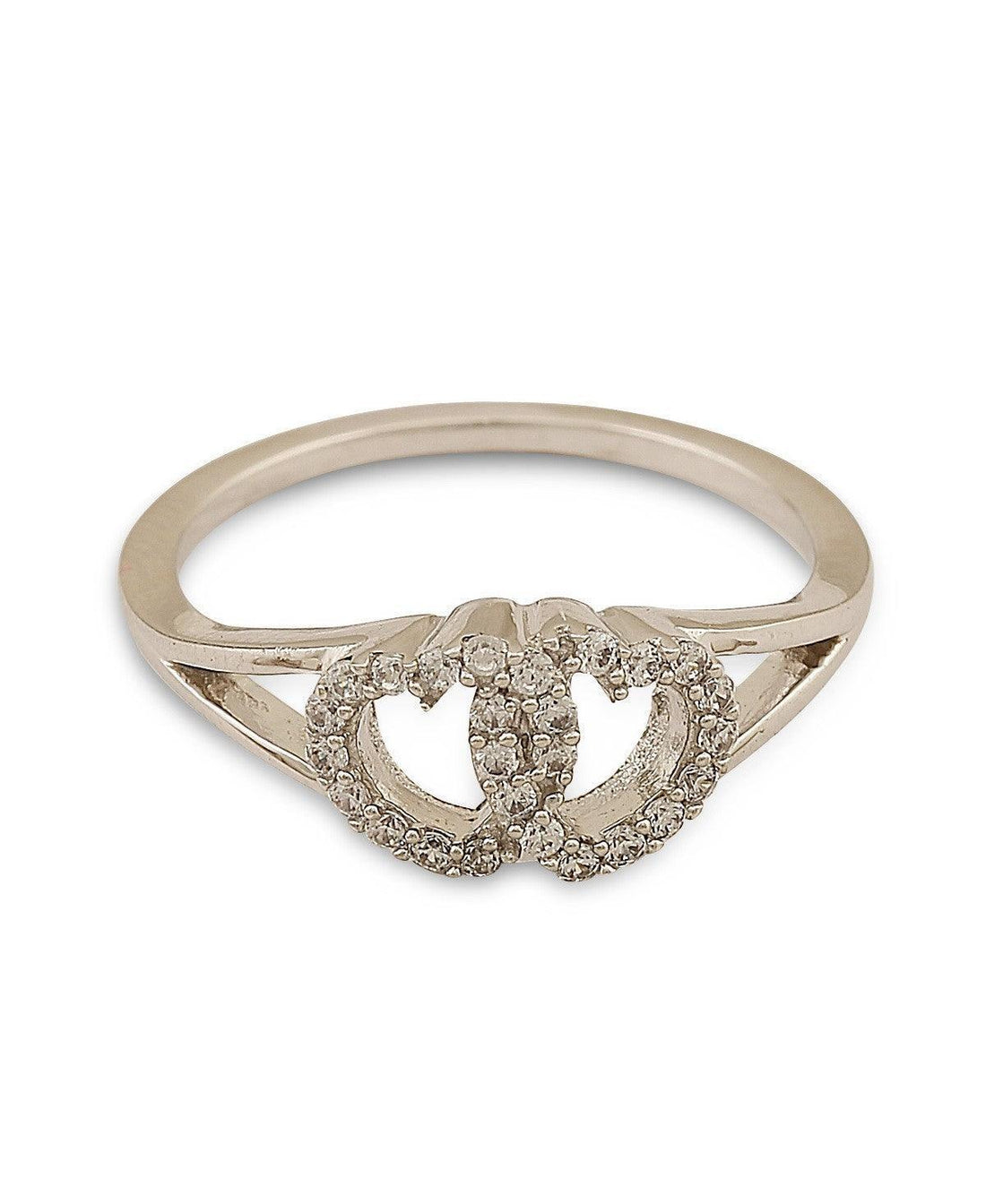 Pretty Stone Studded Silver Ring - Chandrani Pearls