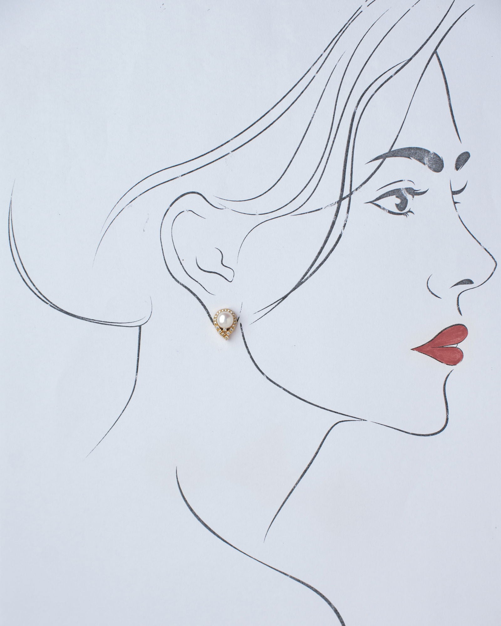 Pretty Stud Pearl Earring - Chandrani Pearls