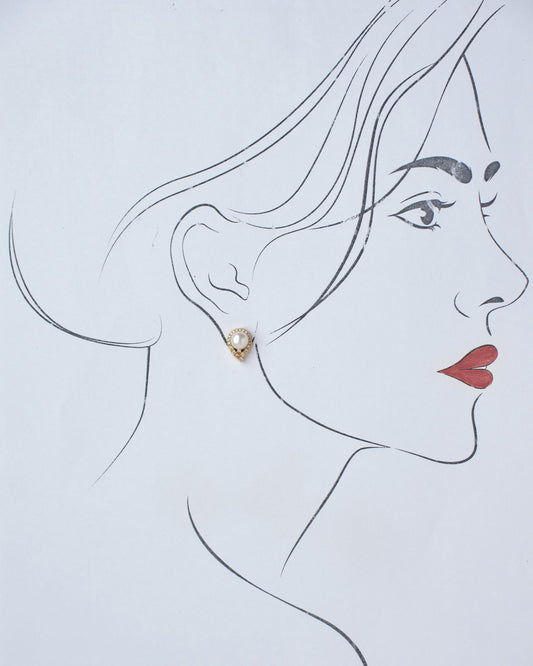 Pretty Stud Pearl Earring - Chandrani Pearls